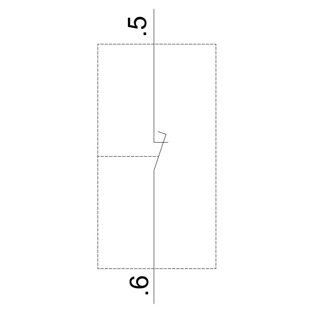 Ligne brisée dans un diagramme rectangulaire. Chiffres '5' et '6' sur les côtés. Utilisée pour représenter des mesures ou des dimensions.
