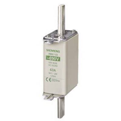 'Fusible Siemens 690V, type 3NQ3 122, 63A, avec certifications CE et AC/DC. Adapté aux applications industrielles.'