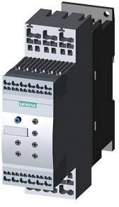 Un dispositif électronique de Siemens, probablement un composant de puissance ou de commande, avec différentes connexions et un boîtier argenté.