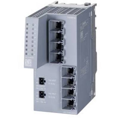 Appareil électronique gris doté de plusieurs emplacements et connexions, probablement un module réseau ou de communication.
