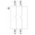 Schéma de câblage avec deux contacts portant l'étiquette '3 NO' et '4 NO'. La structure du diagramme représente un circuit électrique de base.