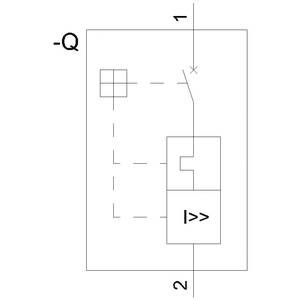 Disjoncteur Siemens 3VA5195-5ED11-0AA0 Plage de réglage (courant): 15 - 15 A Tension de contact (max.): 415 V/AC (l x H -1