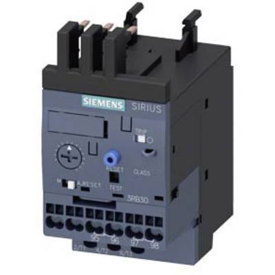 Un contacteur Siemens Sirius noir et gris avec plusieurs connexions et éléments de commande, principalement destiné aux applications industrielles.