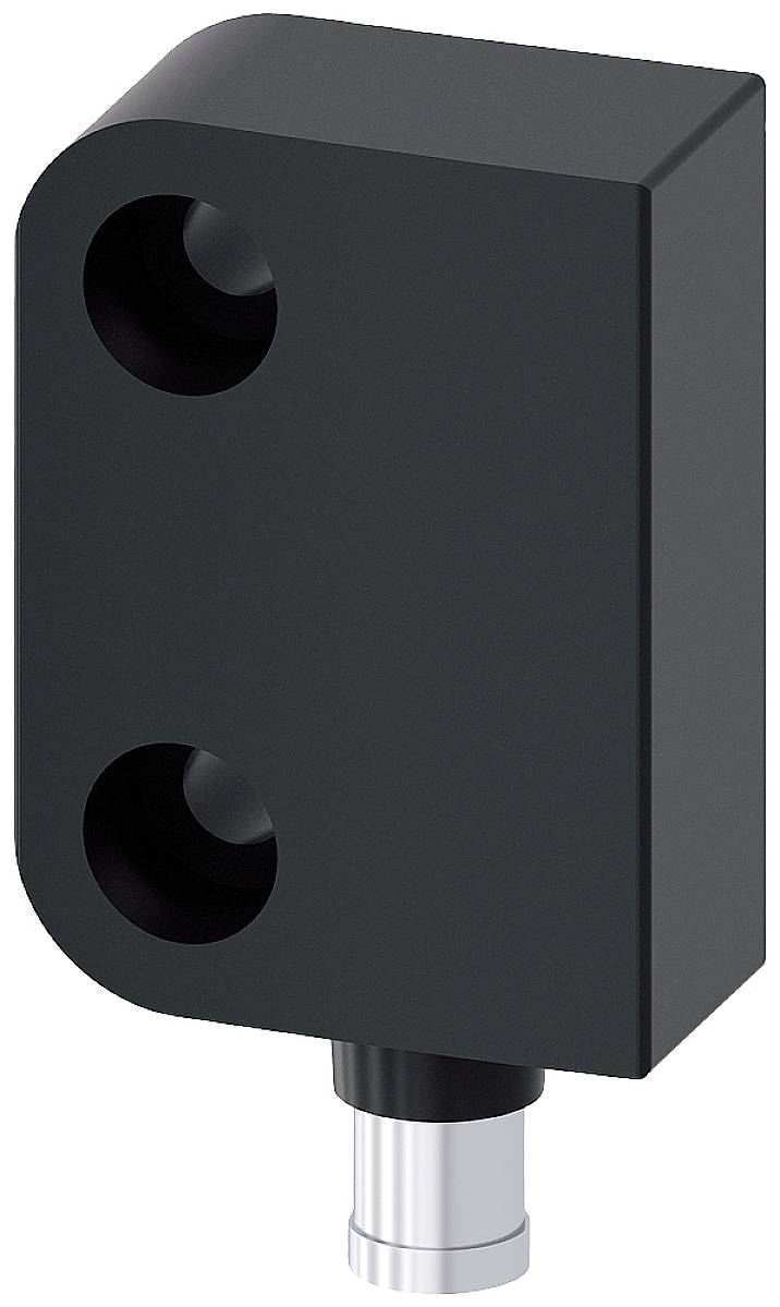 Un capteur rectangulaire noir avec un connecteur argenté sur sa face inférieure, adapté aux applications industrielles.