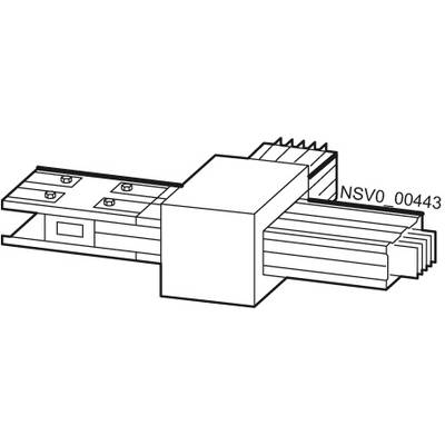 Dessin technique d'une pièce mécanique avec des rails et un bloc central. En haut est inscrit 'NSV0 00443'.