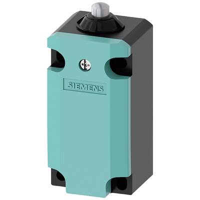Un appareil Siemens de couleur turquoise au format rectangulaire, avec un boîtier noir et un bouton argenté sur le dessus. L'appareil est adapté à un montage mural.