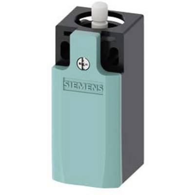 Un interrupteur Siemens est représenté dans un boîtier bleu et noir, probablement destiné à être monté dans des applications techniques ou industrielles.