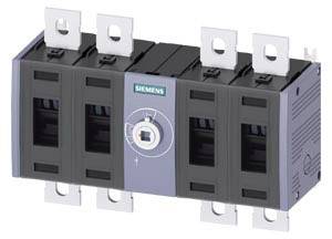 Un disjoncteur de puissance multipolaire de Siemens, présenté dans un catalogue technique de produits.