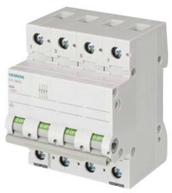 Disjoncteur   gris   63 A 4 NO (T)   Siemens 5TL14630
