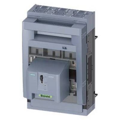 Un appareil électrique en gris-bleu avec des fentes de ventilation en haut, un affichage numérique central et plusieurs bornes de connexion.