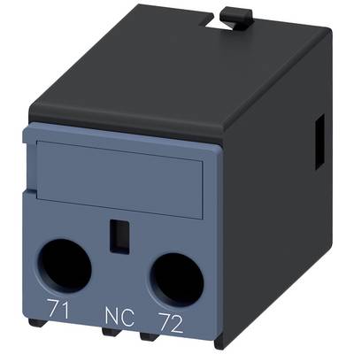 Un module électrique noir avec deux emplacements bleus, portant les inscriptions '71', 'NC' et '72'.
