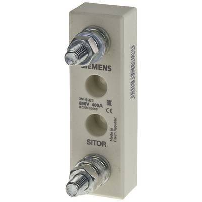 Un porte-fusible rectangulaire de Siemens pour 690V et 400A. Fabriqué en République tchèque, avec l'inscription 'SITOR' et le marquage CE.