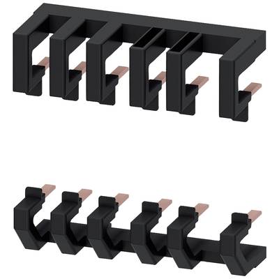 Pièce de plastique noir avec des contacts en cuivre, ressemblant à un petit support rectangulaire doté de plusieurs fentes parallèles.