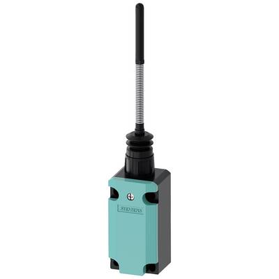 Un long commutateur de position à bouton de Siemens avec un bras de levier à ressort. Principalement adapté aux applications industrielles.