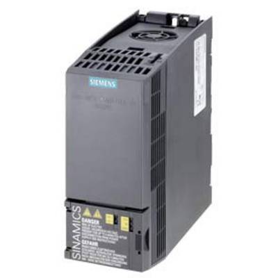 Convertisseur de fréquence Siemens Sinamics noir avec ventilateur sur le dessus, dispositif typique pour la technologie d'entraînement industriel.