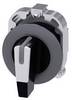 Commutateur à manette avec protection anti-torsion, illuminable, rond Siemens 3SU1062-2EL60-0AA0 levier blanc 2 x 45 ° 1 pc(s)