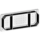Siemens 8GK91000KK01 Alpha 400/630 DIN, accessoire de distribution général, bride à deux composants Répartiteur; plastiq