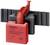 Contacteur auxiliaire rouge Siemens avec support noir, inscription 'SIEMENS 3NX1 024', tension 230V~, intensité 5A.