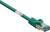 Un câble Ethernet vert avec une fiche RJ45.