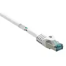 Renkforce RF-5043912 RJ45 Câble réseau, câble patch CAT 6a S/FTP 10.00 m blanc avec cliquet d'encastrement, ignifuge 1 p