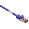 Câble réseau, câble patch Renkforce RF-4724920 RJ45 CAT 6 S/FTP 2.00 m violet avec cliquet d'encastrement, contacts dorés, ignifuge 1 pc(s)