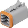 TE Connectivity Boîtier femelle pour câble série DT Nbr total de pôles 6 DT06-6S-P004 1 pc(s)