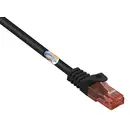 Renkforce RF-5042662 RJ45 Câble réseau, câble patch CAT 6 U/UTP 15.00 m noir avec cliquet d'encastrement, sans halogène