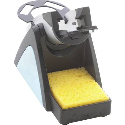 Support pour fer à souder avec éponge de nettoyage de la pointe, essentiel pour des travaux de soudure précis.