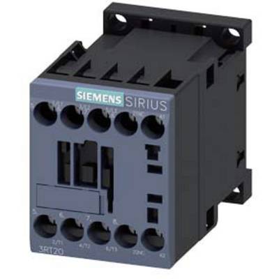Contacteur Siemens SIRIUS, type 3RT20, avec plusieurs bornes de raccordement pour des applications industrielles dans la distribution électrique.
