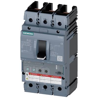 Un disjoncteur électrique Siemens, modèle 3VA6, affiche des spécifications techniques et des avertissements sur sa face avant.