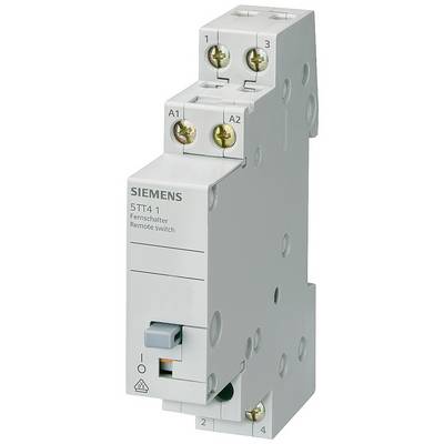 Un interrupteur de télécommande Siemens, modèle 5TT4 1, avec plusieurs bornes à vis et un commutateur. Utilisé pour la coupure à distance de charge.