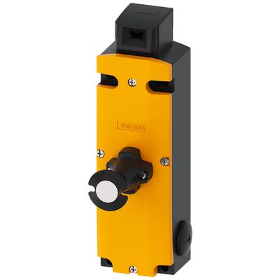 Dispositif de verrouillage de sécurité pour applications industrielles en orange vif et noir, équipé d'un bouton rotatif robuste.