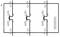 Schéma de câblage d'un contacteur Siemens avec trois circuits parallèles, identifiés par L1, L2, L3 et raccordements aux bornes K/P1, L/P2, k.
