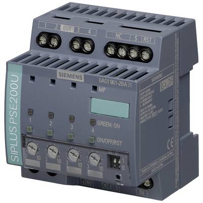 Un appareil SIPLUS PSE200U, de couleur grise, doté de différentes connexions et interrupteurs de contrôle pour la surveillance et la gestion de l'énergie.