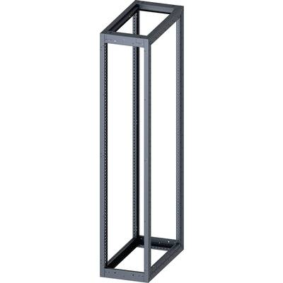 Châssis de armoire métallique à base rectangulaire, ouvert sur tous les côtés, destiné au montage d'équipements informatiques ou électroniques.