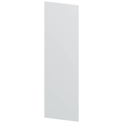 Panneau blanc rectangulaire devant un fond neutre.