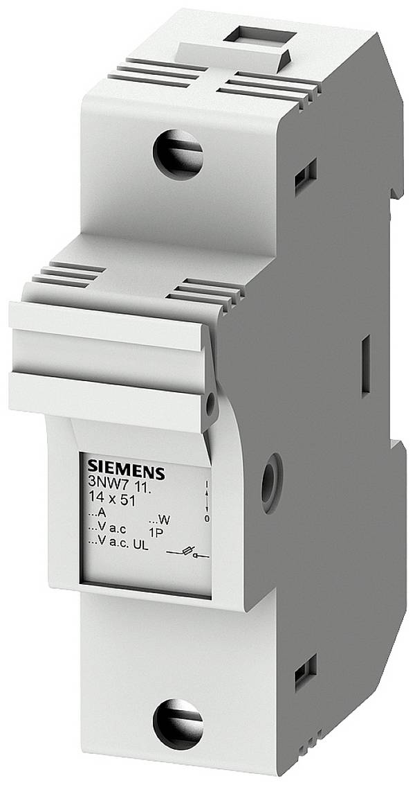 Siemens  3NW7111  3NW7111  Support pour fusible cylindrique  avec affichage du statut    50 A  690 V/AC  1 pc(s)