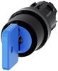 Commutateur à clé Siemens 3SU1000-4GN01-0AA0 2 x 45 ° 1 pc(s)