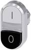Bouton-poussoir à double touche avec protection anti-torsion Siemens 3SU1050-3BB61-0AK0 1 pc(s)