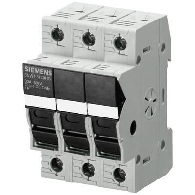 Un disjoncteur de puissance tripolaire Siemens, modèle 3NW7 5130HG, de 30A, 600V, avec l'inscription 'Class CC Only'.
