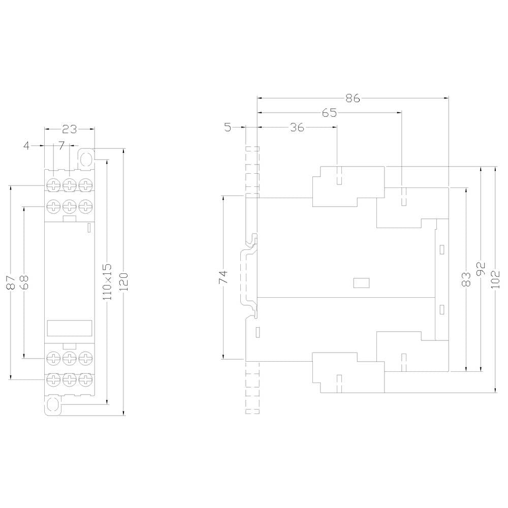 Interface relais Siemens 3RS1800-1HQ00 3 inverseurs (RT) 1 pc(s)-1