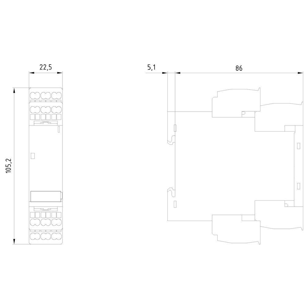 Interface relais Siemens 3RS1800-2HQ01 3 inverseurs (RT) 1 pc(s)-1