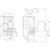 Dessin technique d'un appareil électrique avec des dimensions en millimètres. Les vues de face et de côté présentent des dimensions et des connexions détaillées.
