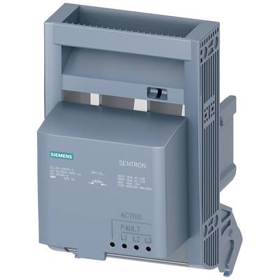 Un dispositif de protection Siemens SENTRON gris avec des LED 'ACTIVE' et 'FAULT'. Il est utilisé pour surveiller des installations électriques.