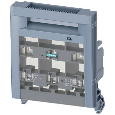 Un ensemble d'interface électrique Siemens avec un boîtier gris. Il présente plusieurs zones de connexion et un logo Siemens.