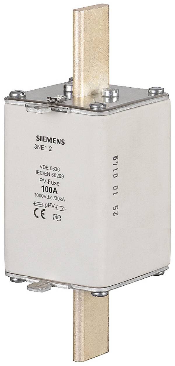 Fusible photovoltaïque avec indicateur 63 A gPV Siemens 3NE1218-4 2 pc(s)