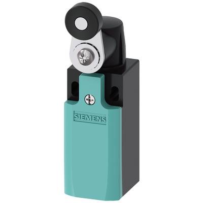 Un interrupteur de sécurité Siemens en bleu et noir avec mécanisme à levier.
