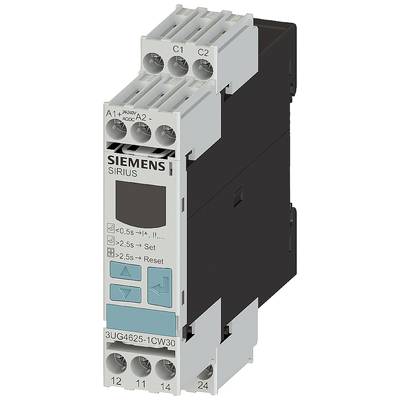 Composant d'électronique industrielle de Siemens avec les désignations 'A1+ 24DC/AC A2-', 'C1 C2', touches 'Set' et 'Reset' pour les réglages.