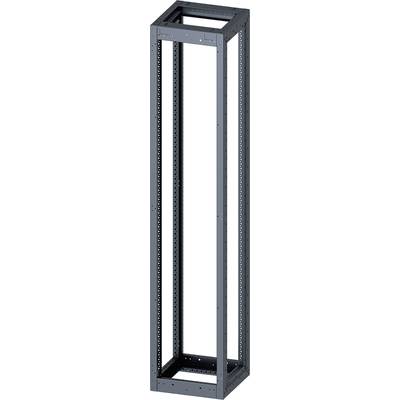 Châssis métallique d'un rack serveur ouvert, adapté pour accueillir des équipements réseau dans un centre de données ou une salle serveur.