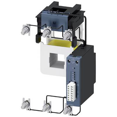 Un transformateur à plusieurs bornes et avec une section de boîtier bleue. Utilisé pour la surveillance électrique dans les installations électriques.